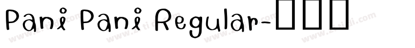 Pani Pani Regular字体转换